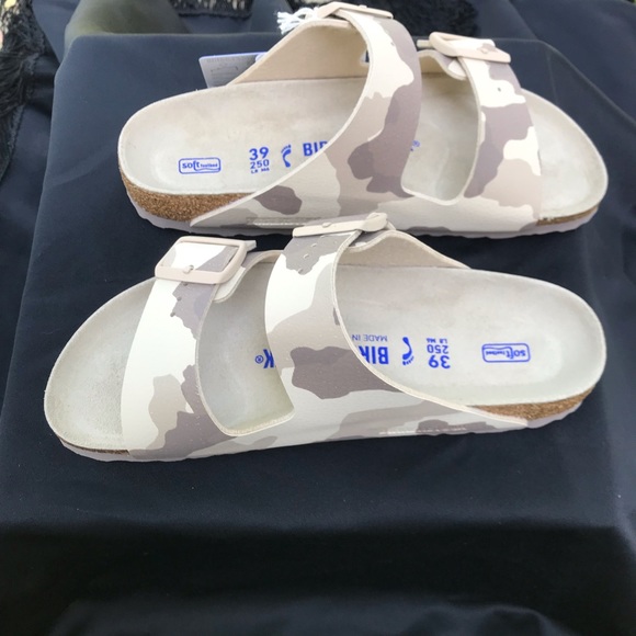NWT Birkenstock Arizona Soft Footbed Desert Camo Birko-Flor 2-Strap - Picture 15 of 16